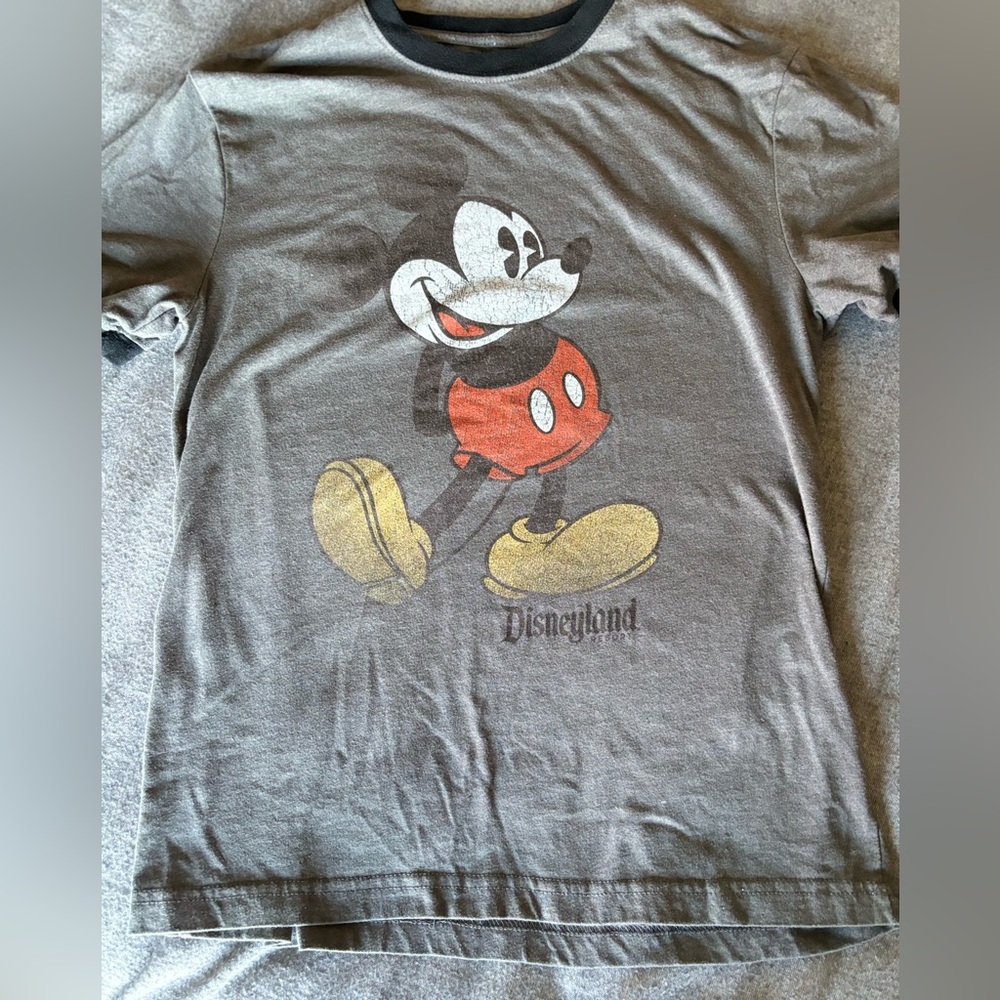 Disneyland Classic Mickey‎ Mouse Ringer T Shirt Disneyland Resort sz Small
